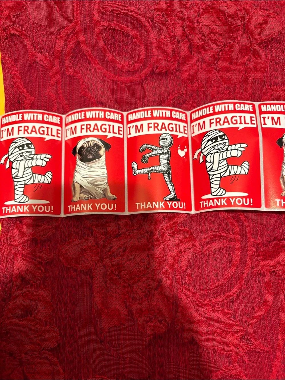 Fragile 50 Stickers